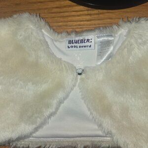 Blueberi Boulevard Toddler Girls Faux Fur Shrug - Size 3 T